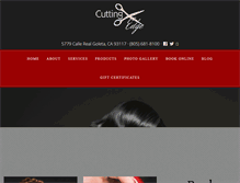 Tablet Screenshot of cuttingedgehairandbodysalon.com